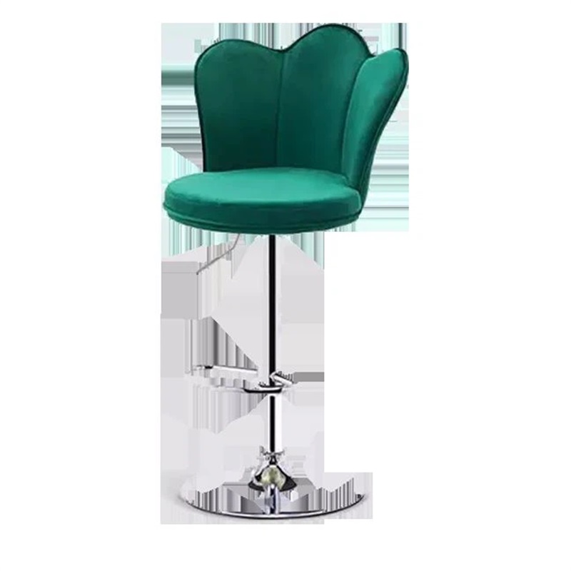 High Back Bar Stool Counter Velvet Bar Stools Chair