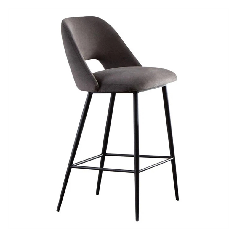 Breathable Bar Stool Modern Kitchen With High Backrest