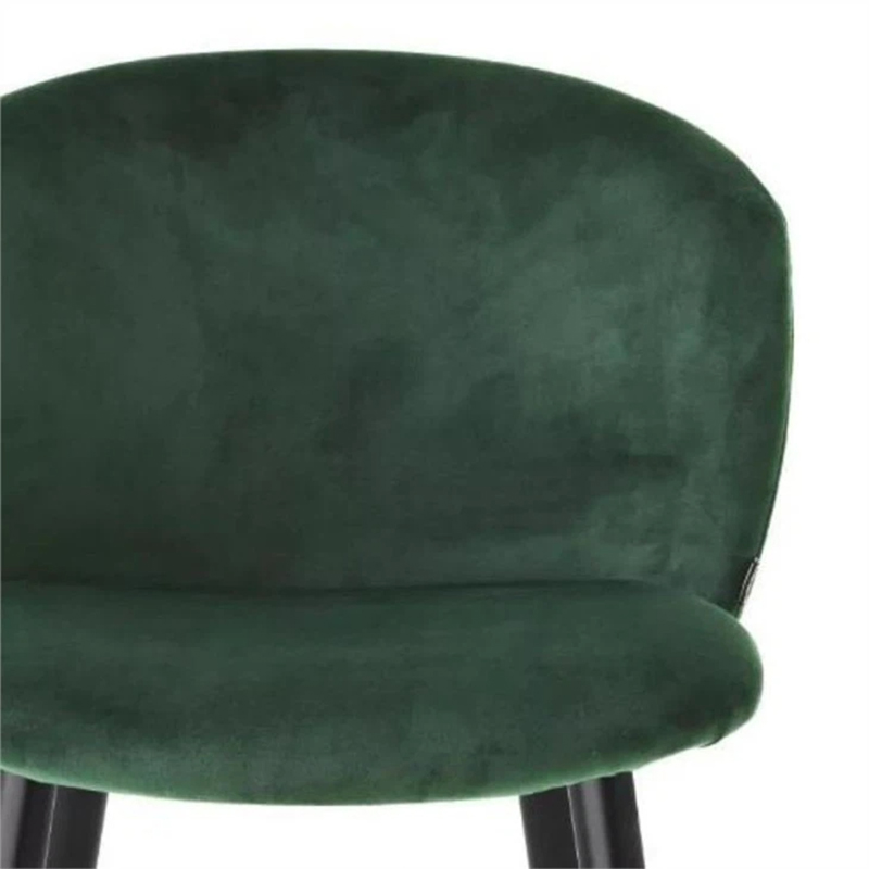 Dark Green Upholstered Counter Stools With Backs