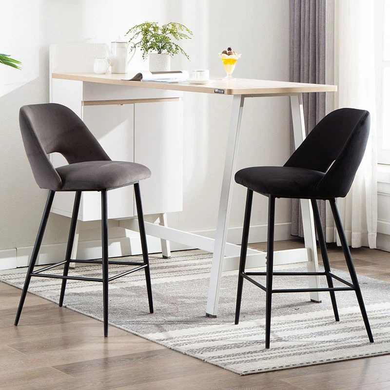 Breathable Bar Stool Modern Kitchen With High Backrest