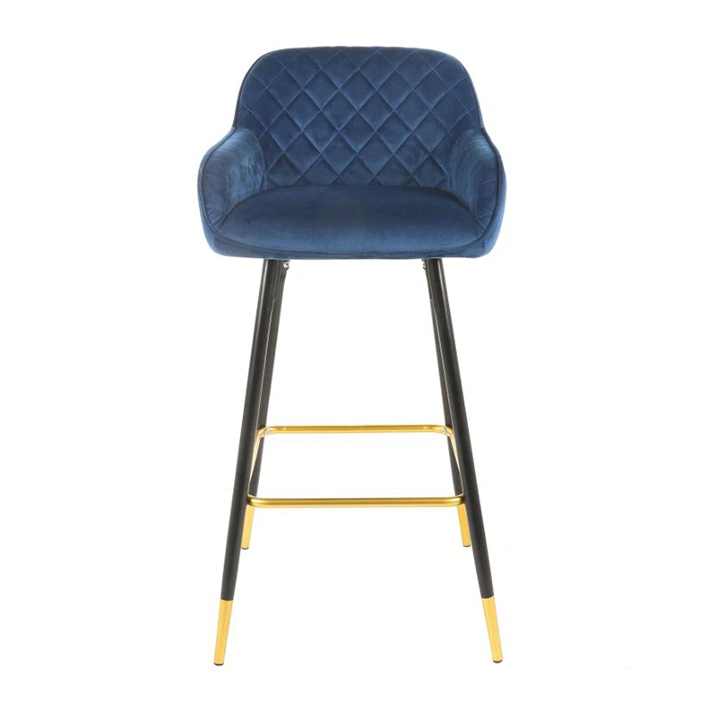 Comfortable Upholstered Bar Stool With Back For Study