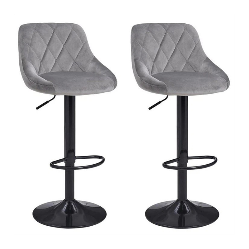 Classic Modern Velvet Bar Stools For Kitchen Island Or Home Bar