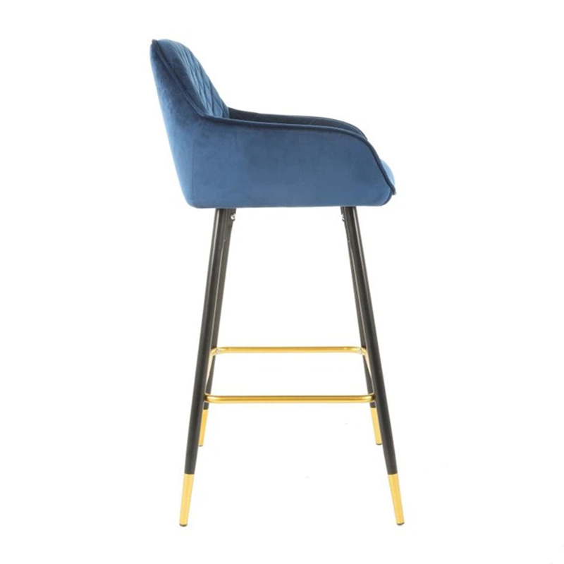 Comfortable Upholstered Bar Stool With Back For Study