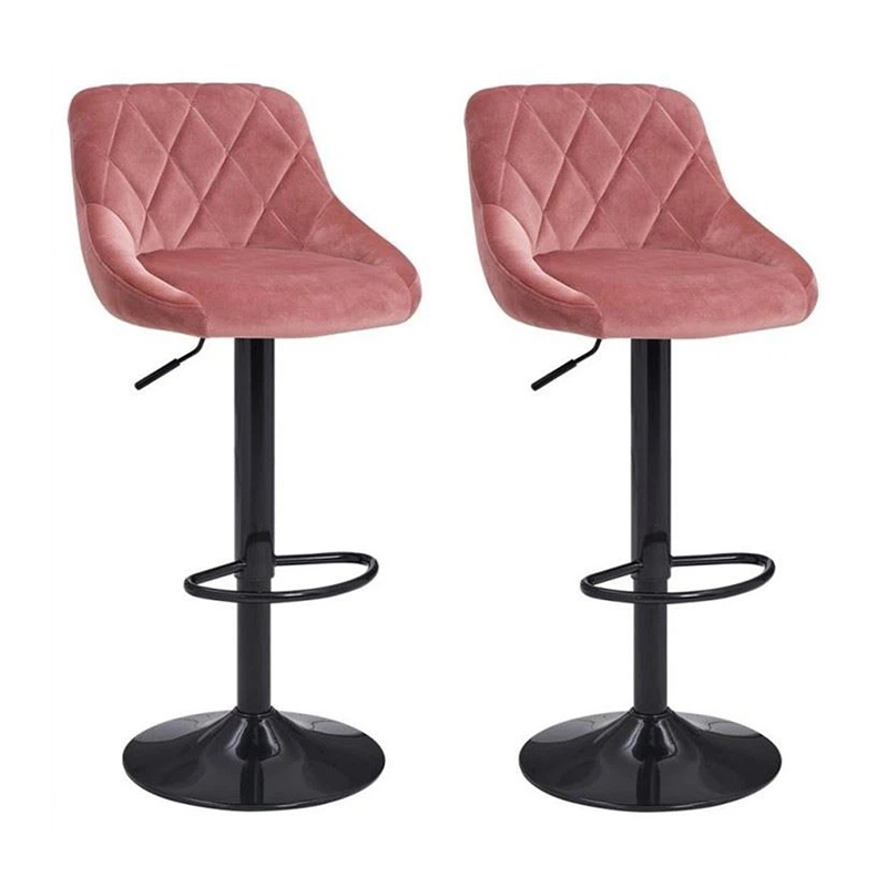 Classic Modern Velvet Bar Stools For Kitchen Island Or Home Bar