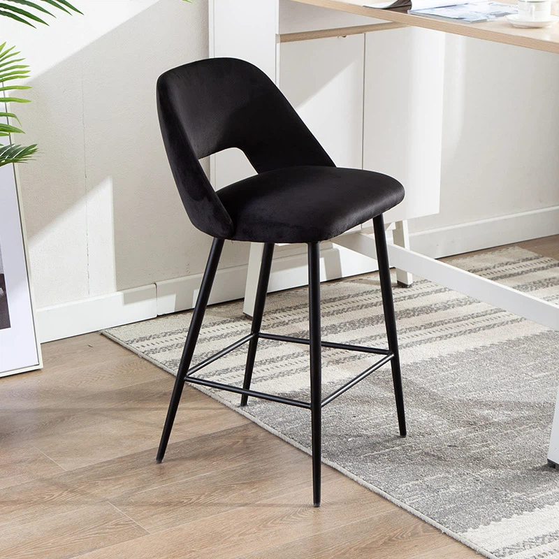 Breathable Bar Stool Modern Kitchen With High Backrest