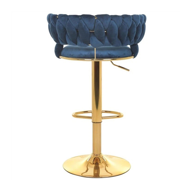 Blue Swivel Modern Counter Bar Stool For Kitchen/Dining