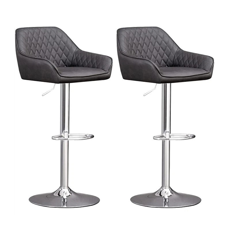 Stable Upholstered Bar Stool With Backs And Arms