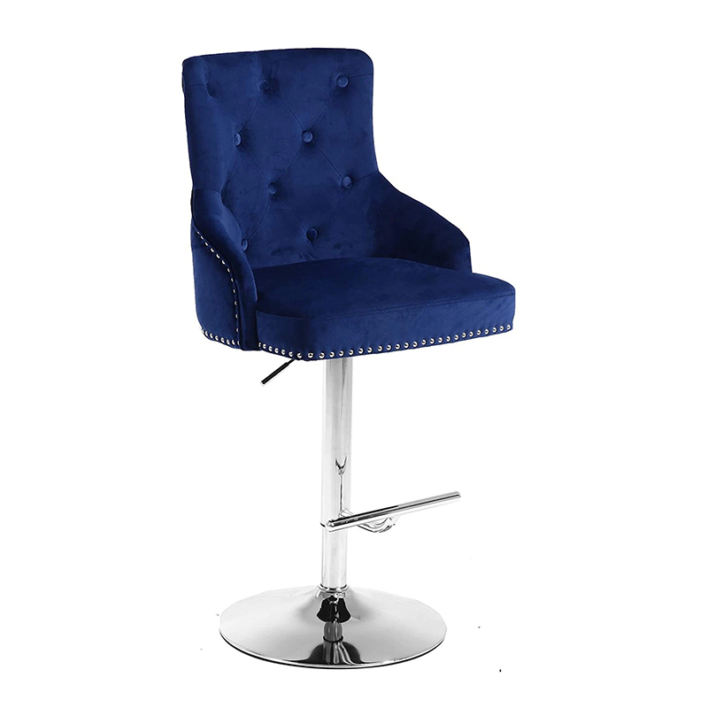 Breathable Comfortable Luxury Upholstered Bar Stool