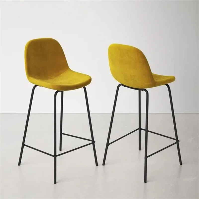 Modern Style Foam-Filled Upholstered Bar Stool Set Of 2