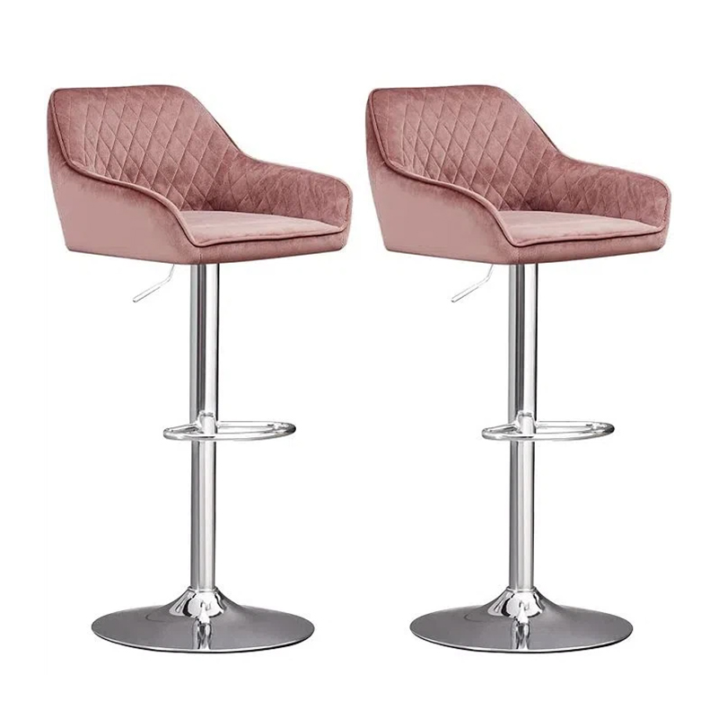 Stable Upholstered Bar Stool With Backs And Arms