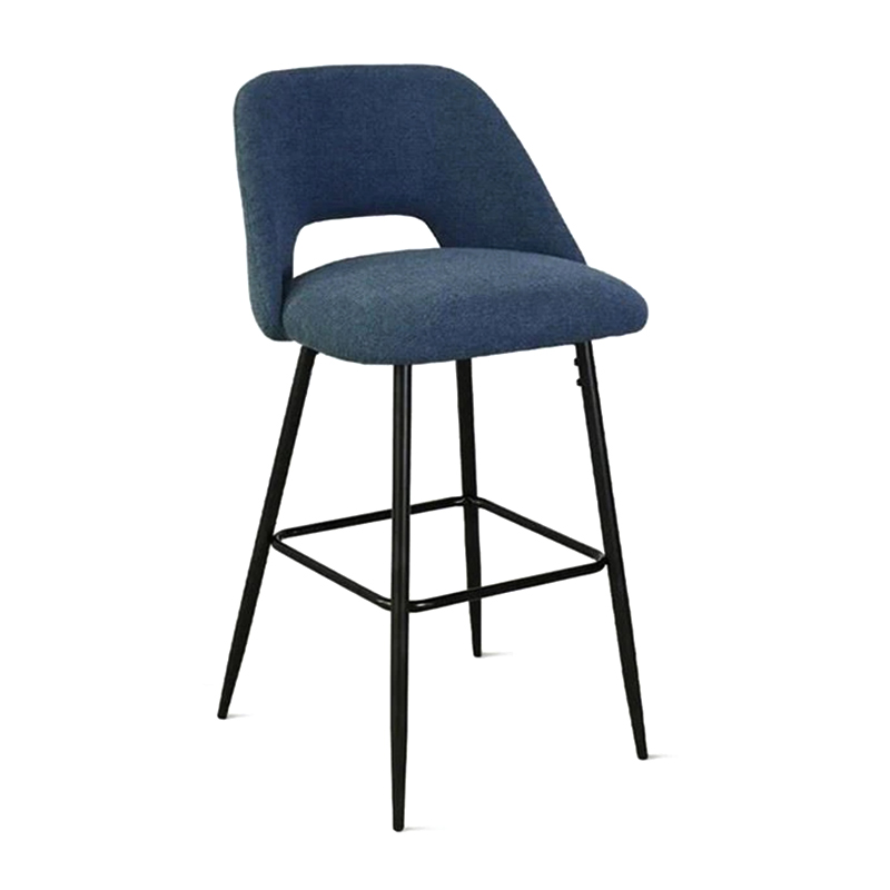 Quintessential Modern Style KTV Velvet Counter Bar Stools