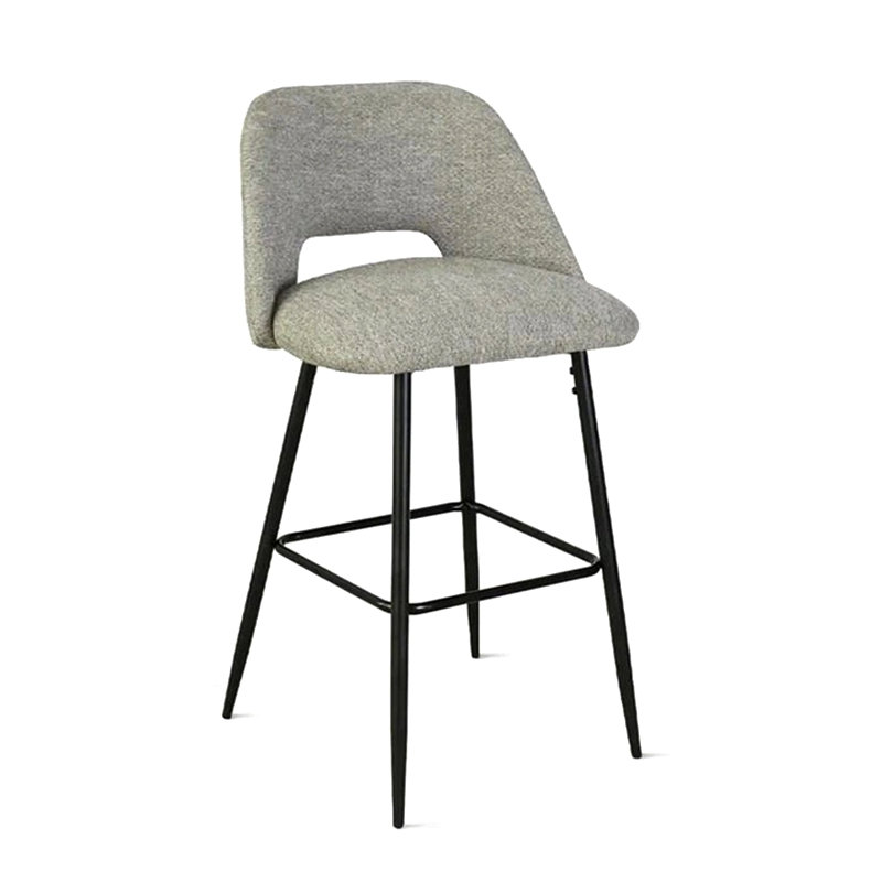 2 pcs High Back Breakfast Kitchen Bar Stool With Sturdy Legs