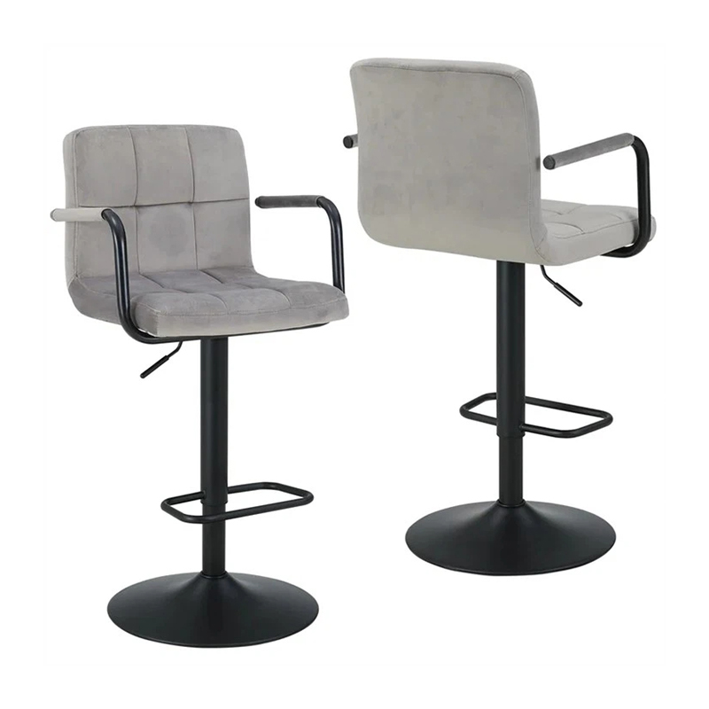 Night Club Velvet Bar Stools With Arms Bar Chairs