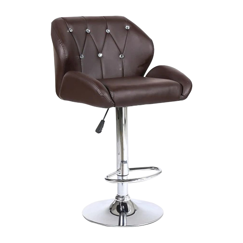 360°Swivel Leather Home/Kitchen Bar Stools With Backs