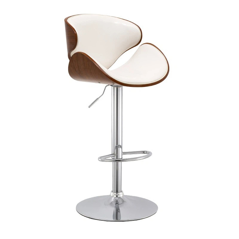 European 360-degree Swivel Adjust Wood Bar Stool