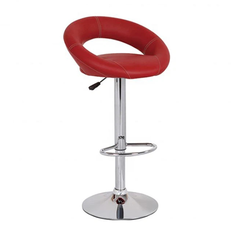 360 Degree Adjustable PU Swivel Modern Round Bar Stools