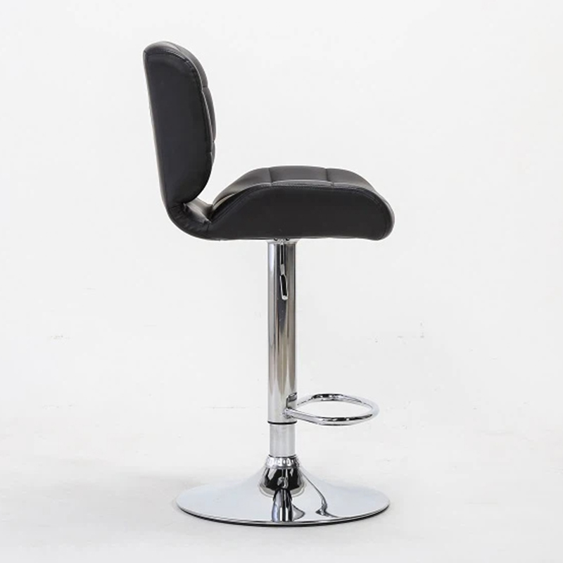 Height Adjustable Bar Chairs With PU Surface