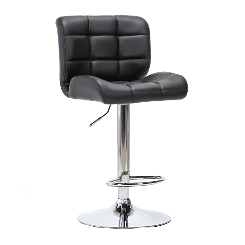 Height Adjustable Bar Chairs With PU Surface