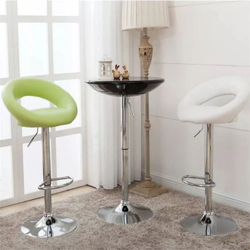 360 Degree Adjustable PU Swivel Modern Round Bar Stools