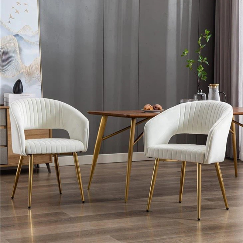 Modern White Dining Chairs Armchair Living Room Kitchen Chair