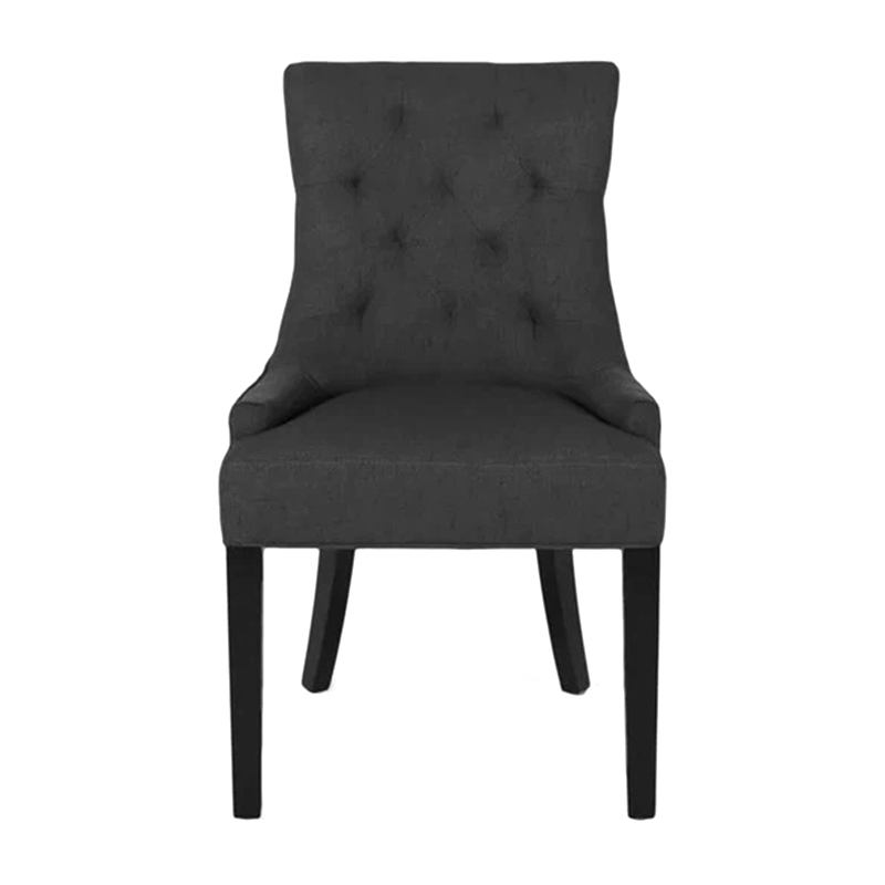 Soft Velvet Fabric Dining Chair With Wooden Legs