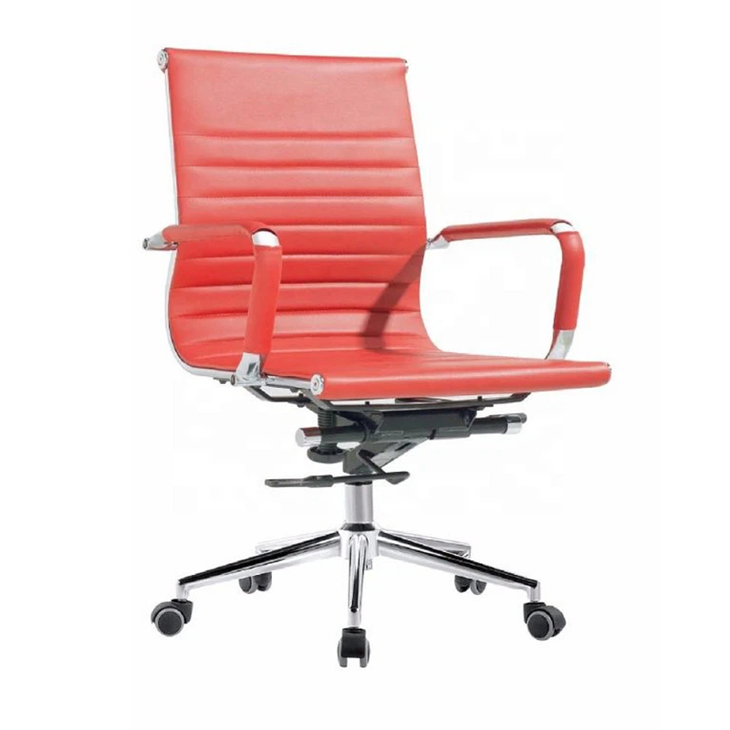 Adjustable Office Swivel Rib PU Conference Chairs