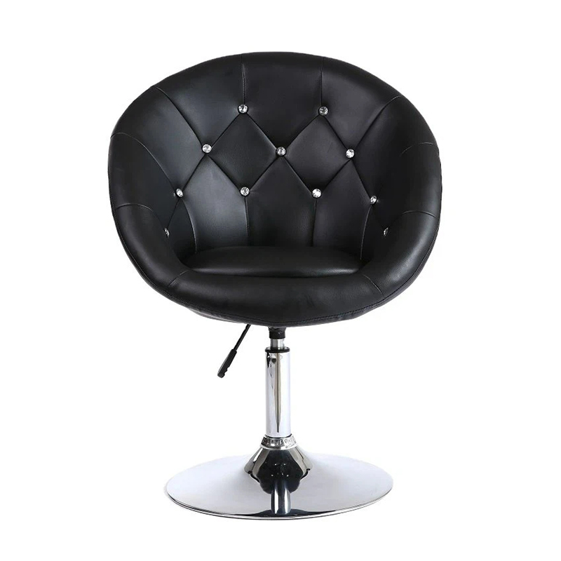 Ergonomic PU Leather Barber Chairs With Wheels