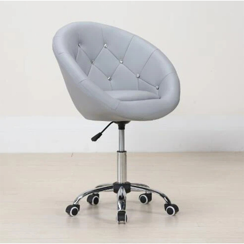 Ergonomic PU Leather Barber Chairs With Wheels