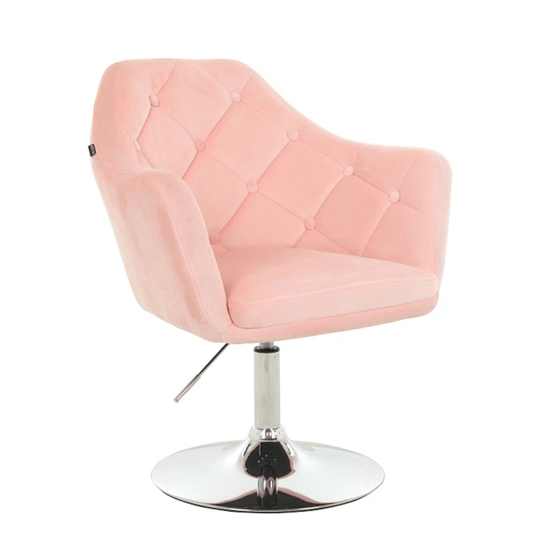 Pink 360 Degrees Swivel Barber Chair Hydraulic Salon Chair