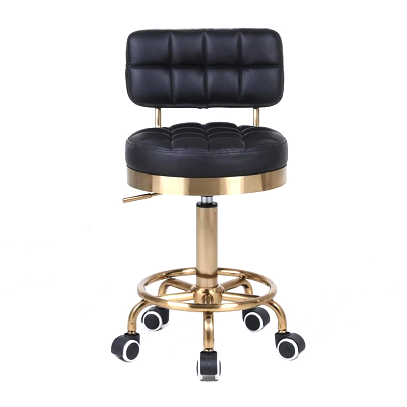 Hydraulic Back Support Black Beauty Stool Pedicure Stool