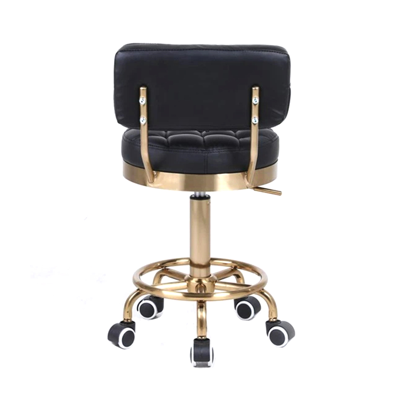 Hydraulic Back Support Black Beauty Stool Pedicure Stool