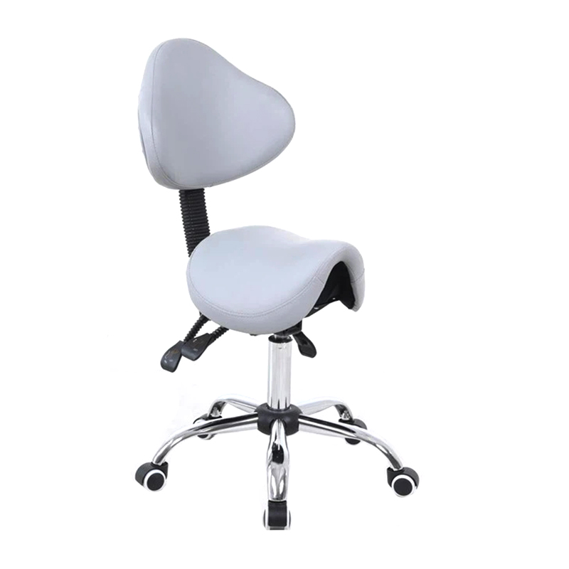 Ergonomic Doctor Saddle Stool With Backrest