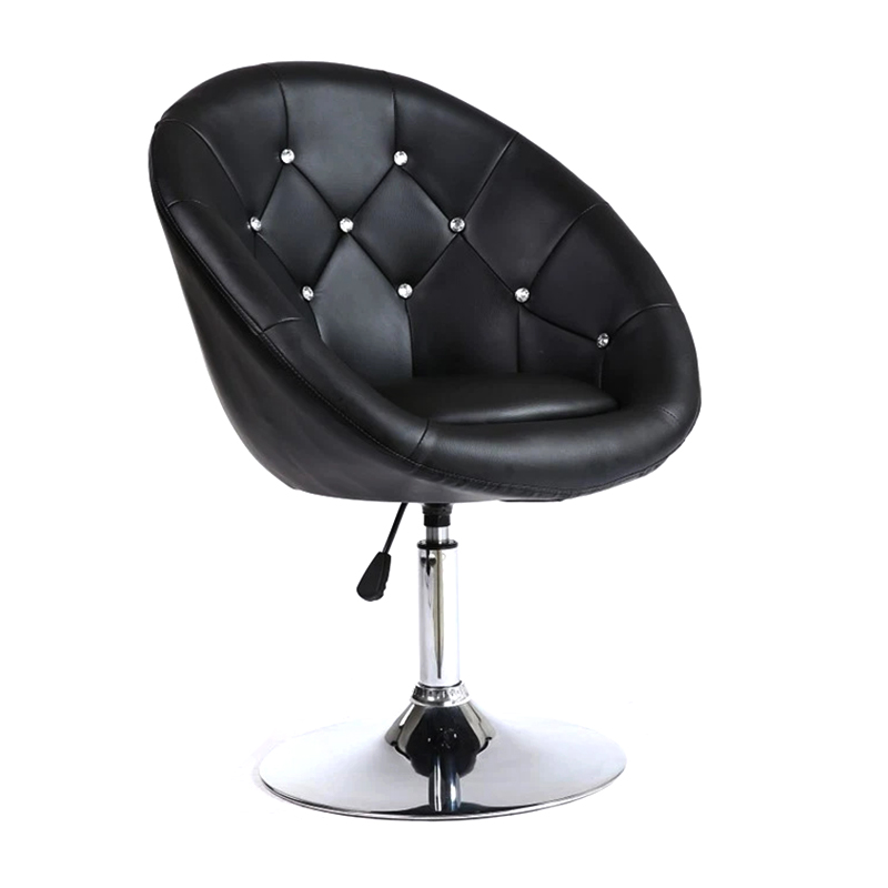 Ergonomic PU Leather Barber Chairs With Wheels