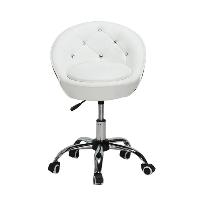 PVC Leather Height Adjustable Barber Chairs Spa Salon Stools