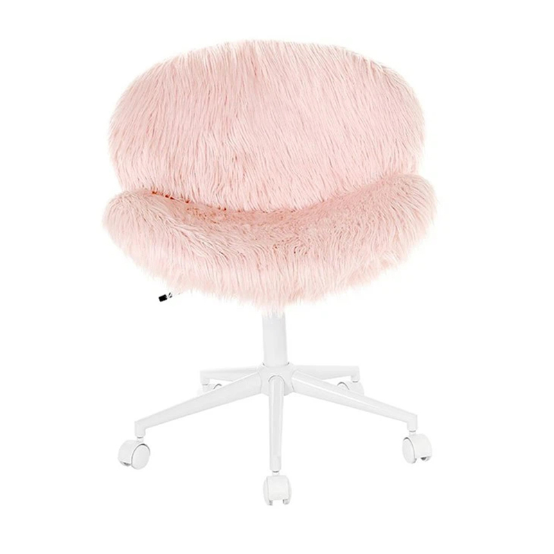 Leisure Makeup Manicure Pink Living Swivel Chairs