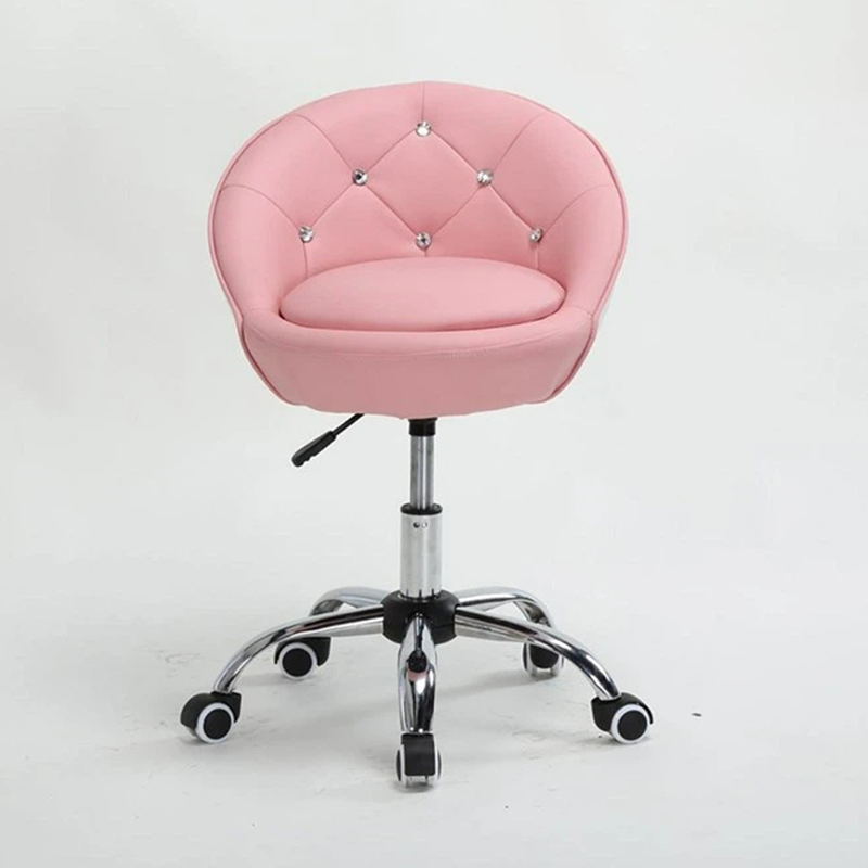 PVC Leather Height Adjustable Barber Chairs Spa Salon Stools