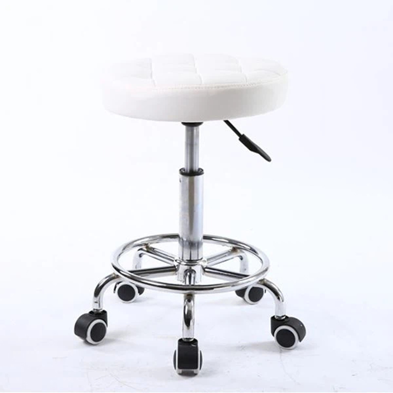 Black/White Rolling Massage Stool Pedicure stools