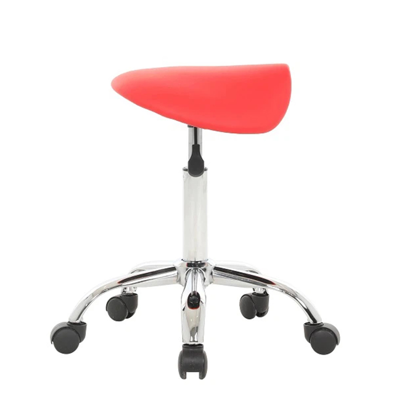 Ergonomic Swivel Height Salon Saddle Stool With Wheels