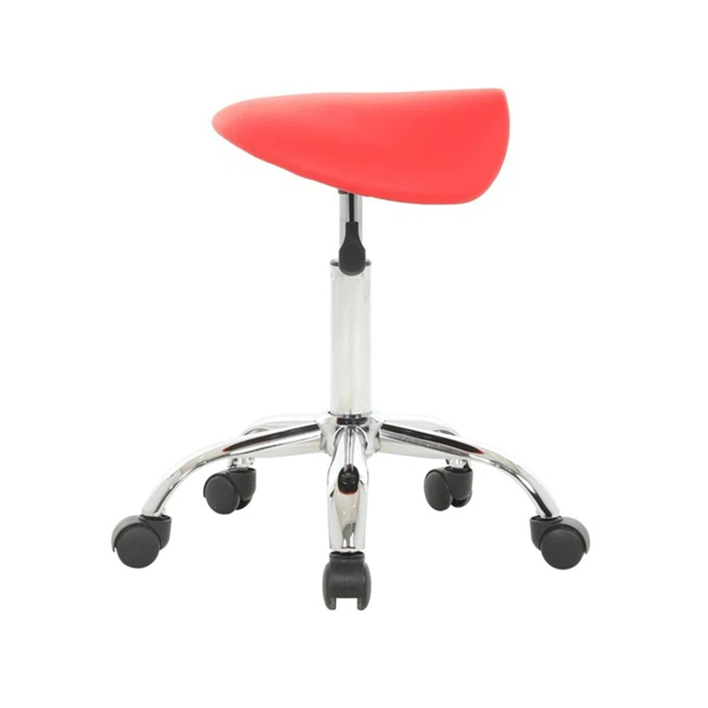 No Backrest Cosmetic Rolling Chair Saddle Stools