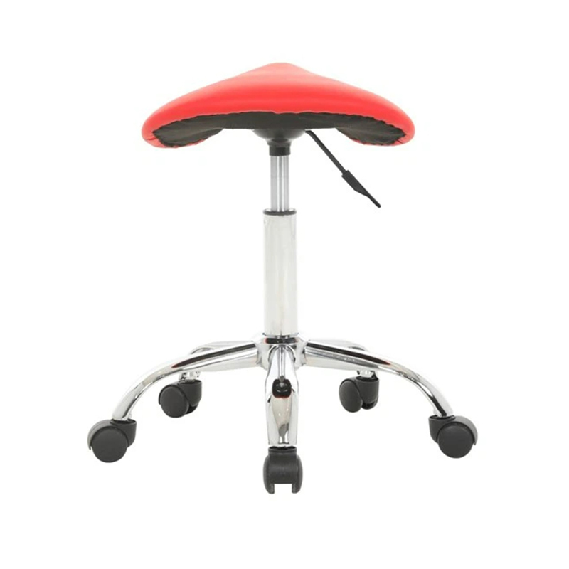 No Backrest Cosmetic Rolling Chair Saddle Stools