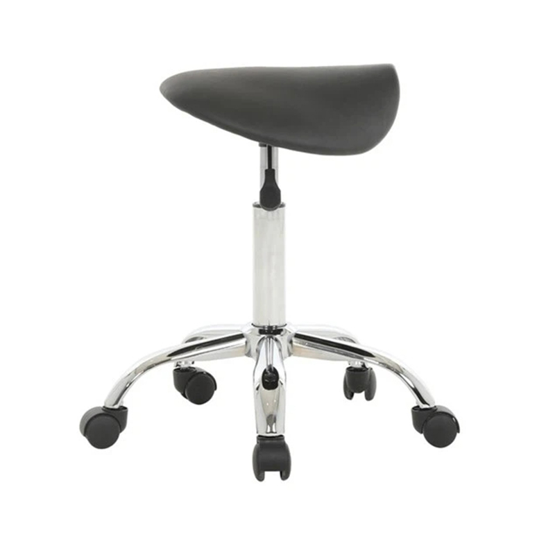 No Backrest Cosmetic Rolling Chair Saddle Stools