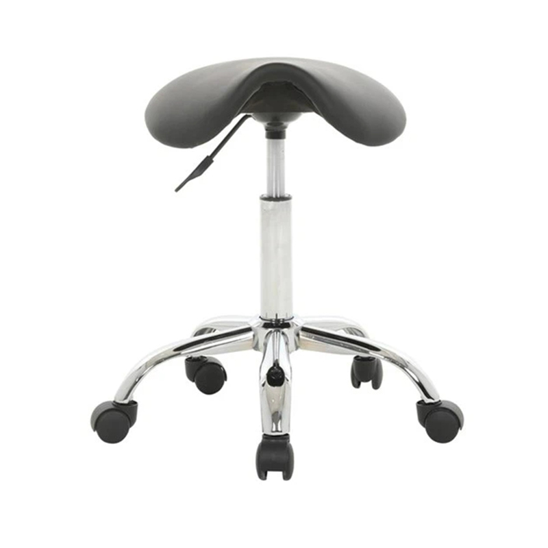 No Backrest Cosmetic Rolling Chair Saddle Stools