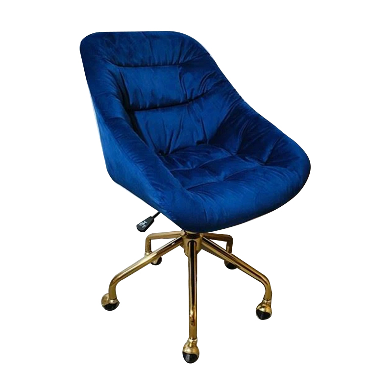 Blue Velvet Living Room Leisure Chair Executive Lounge Chair