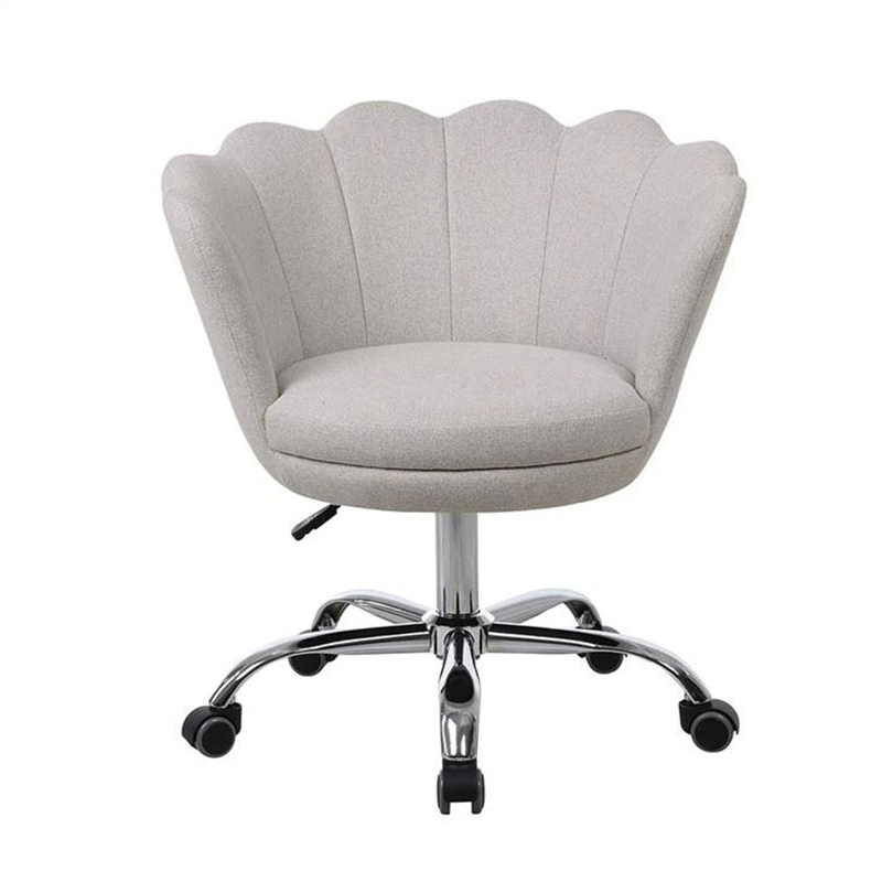 Velvet High Back Swivel Shell Modern Leisure Arm Chair