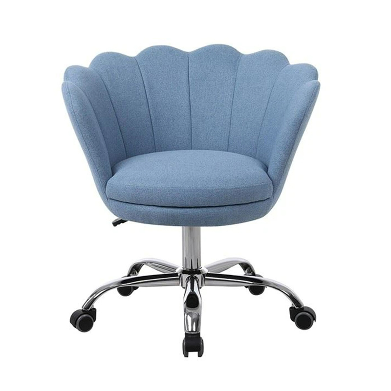 Velvet High Back Swivel Shell Modern Leisure Arm Chair