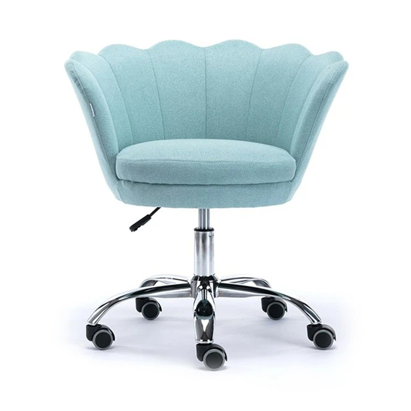 Velvet High Back Swivel Shell Modern Leisure Arm Chair